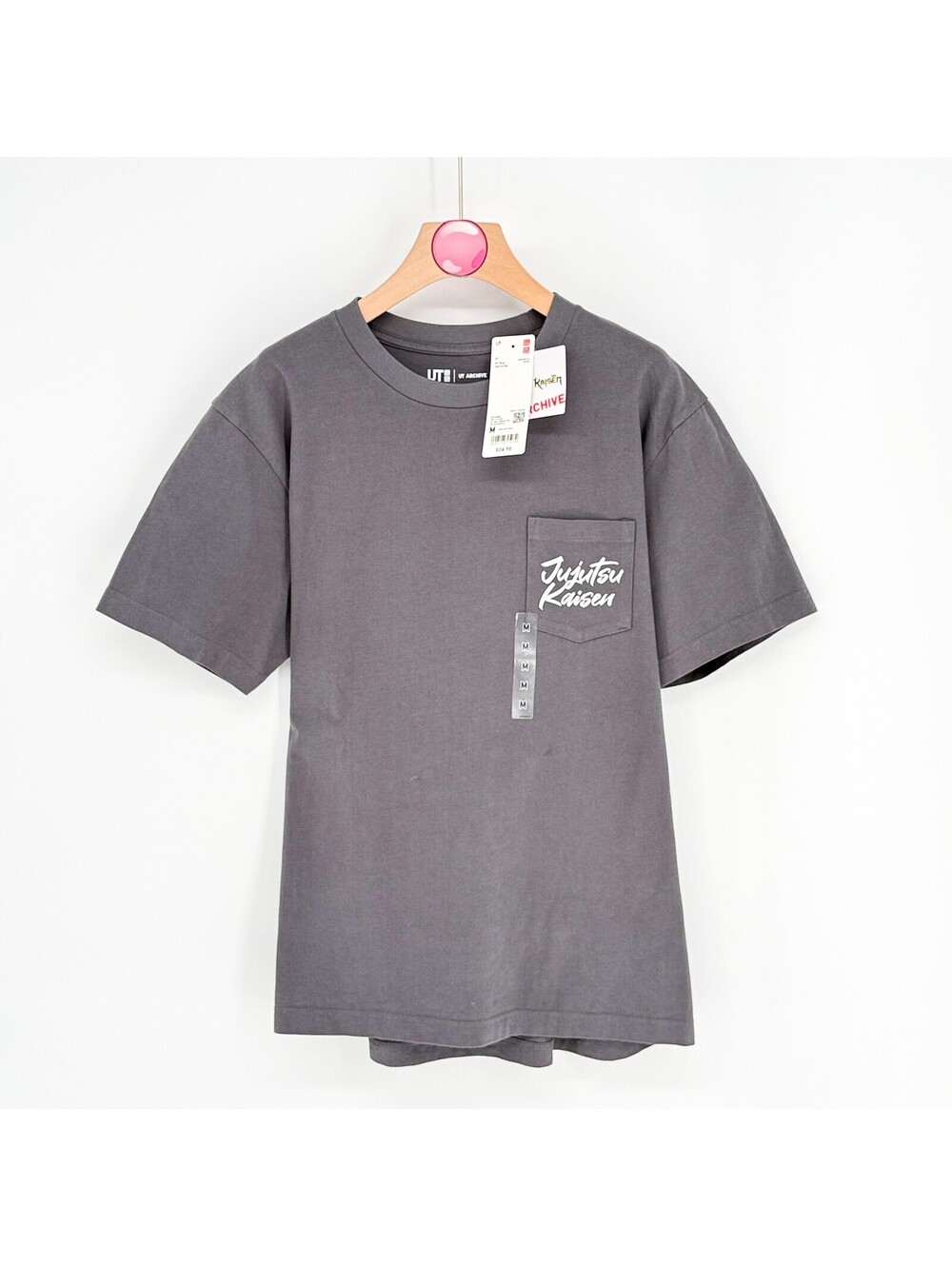 Uniqlo UT Jujutsu Kaisen Pocket Anime T-Shirt Gray Men M
